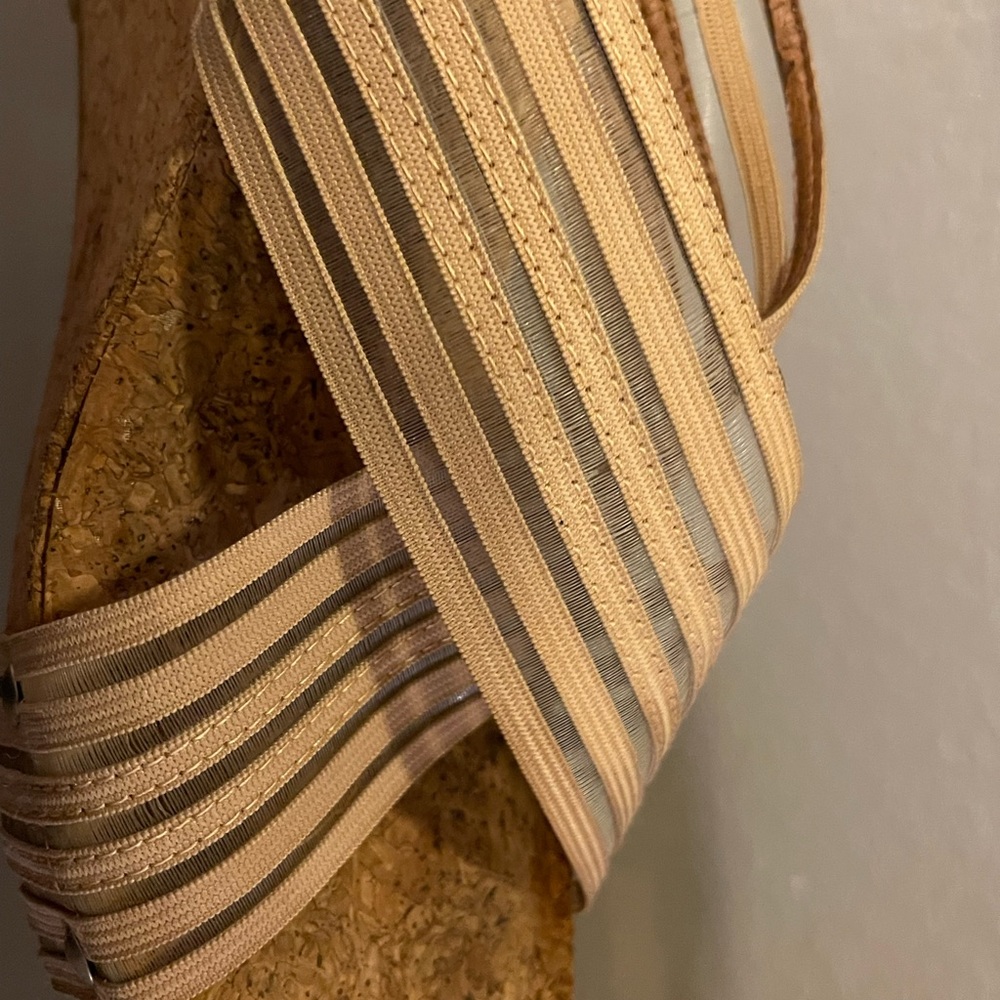Lucky Brand Nude Cork Wedges - Picture 6 of 9